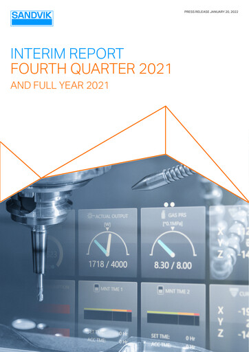Miniature Sandvik Bilan financier 2021