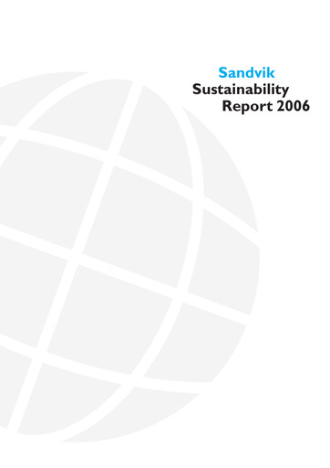 Thumbnail Sandvik Sustainability Report 2006