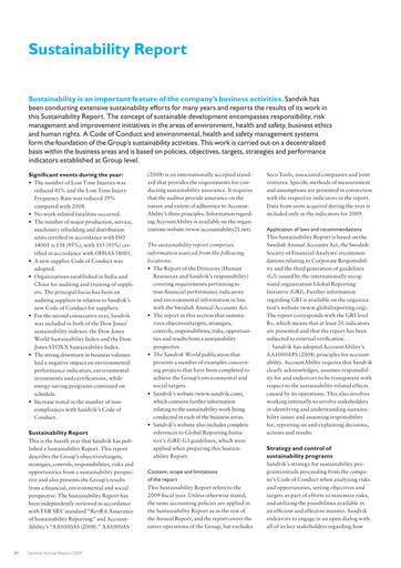Thumbnail Sandvik Sustainability Report 2009