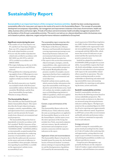 Thumbnail Sandvik Sustainability Report 2010