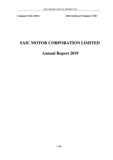 Thumbnail SAIC Motor
 Annual Report 2019