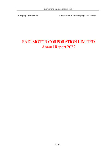 Thumbnail SAIC Motor
 Annual Report 2022