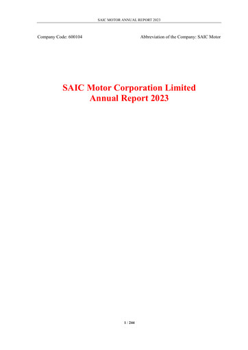 Thumbnail SAIC Motor
 Annual Report 2023