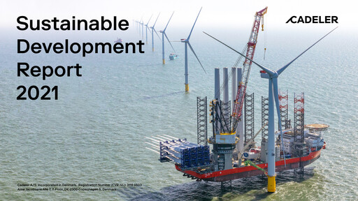 Miniature Cadeler A/S Rapport de durabilité 2021