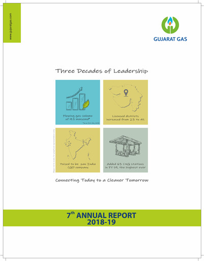 Thumbnail Gujarat Gas
 Annual Report 2018-2019