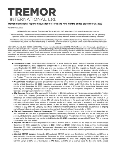 Thumbnail Nexxen Financial Report 2023-q3