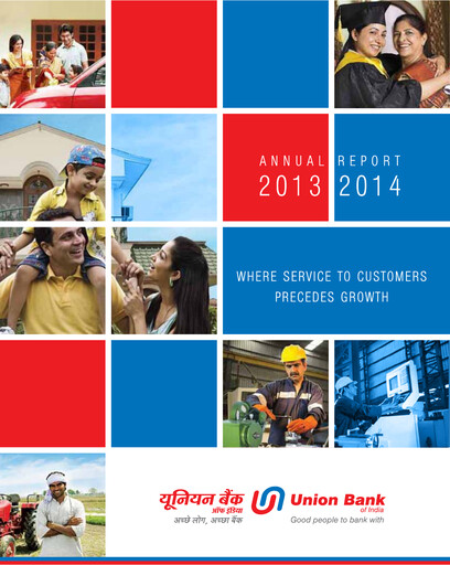 Vorschaubild Union Bank of India Jahresbericht 2013-2014