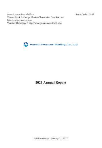 Thumbnail Yuanta Financial Holding Annual Report 2021