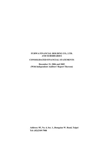 Thumbnail Yuanta Financial Holding Financial Statement 2006