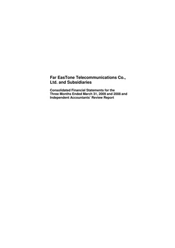 Vorschaubild Far EasTone
 Quartalsbericht 2009-q1