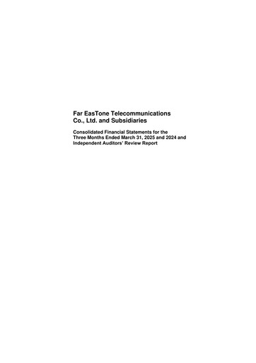Thumbnail Far EasTone
 Quarterly Report 2025-q1