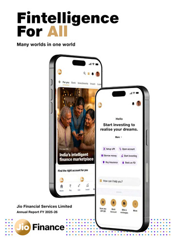 Thumbnail Jio Financial Services Annual Report 2025-2026