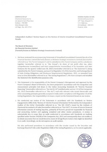 Thumbnail Jio Financial Services Quarterly Report 2025-q1
