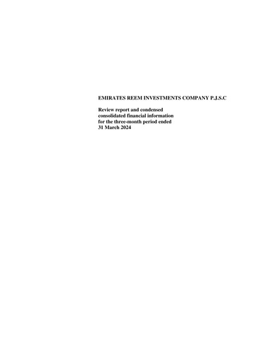 Thumbnail Emirates Reem Investments Company Quarterly Report 2024-q1