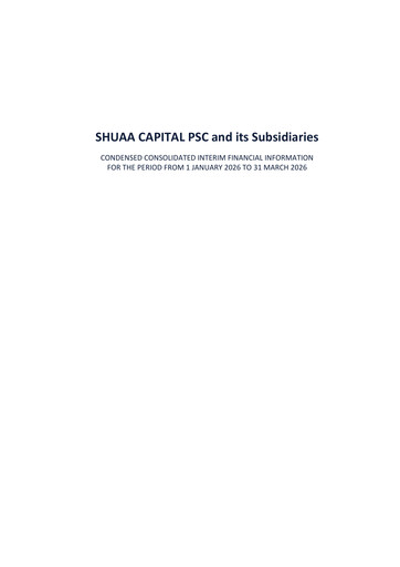 Thumbnail SHUAA Capital Quarterly Report 2026-q1
