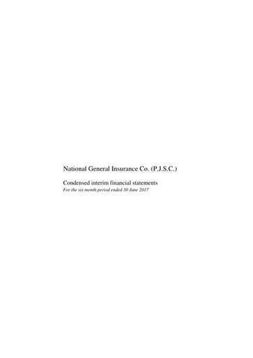 Thumbnail National General Insurance Company Half-year Report 2017-h1
