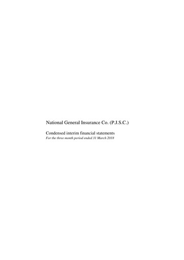 Thumbnail National General Insurance Company Quarterly Report 2018-q1