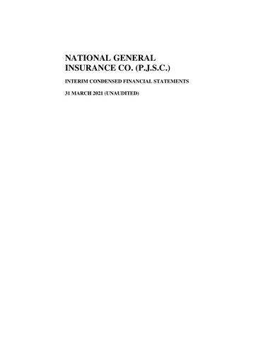 Thumbnail National General Insurance Company Quarterly Report 2021-q1