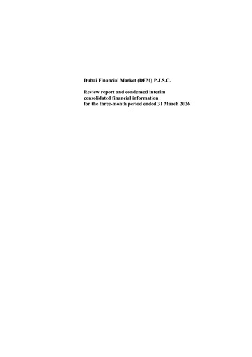 Thumbnail Dubai Financial Market (DFM) Quarterly Report 2026-q1