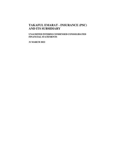 Vorschaubild Takaful Emarat - Insurance Quartalsbericht 2022-q1