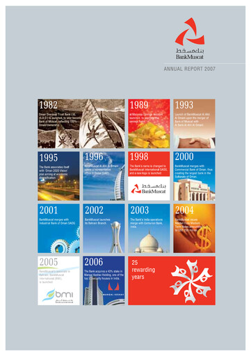 Thumbnail Bank Muscat Annual Report 2007