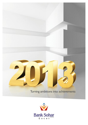 Thumbnail Sohar International Bank Annual Report 2013