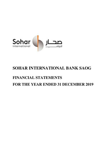 Thumbnail Sohar International Bank Financial Statement 2019