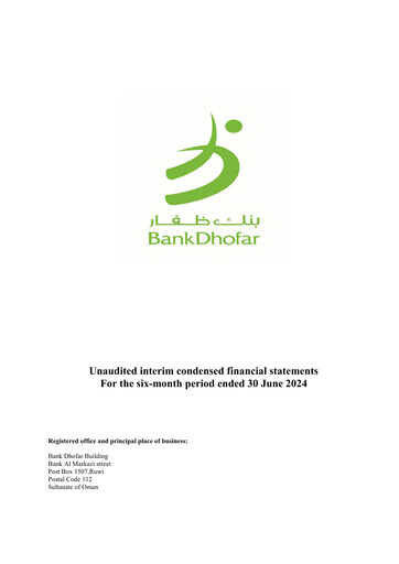 Vorschaubild Bank Dhofar Finanzmitteilung 2024-q2