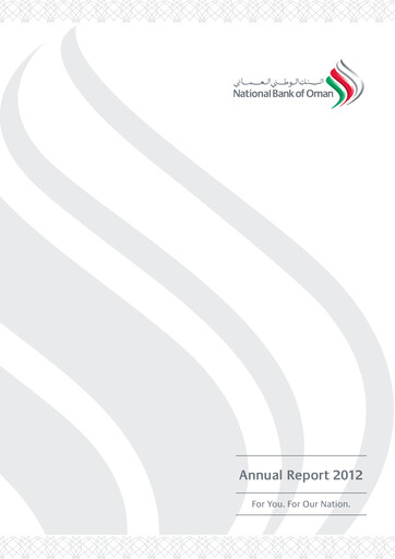 Thumbnail National Bank of Oman Annual Report 2012