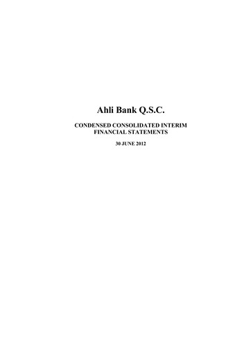 Thumbnail Ahlibank Financial Statement 2012-h1