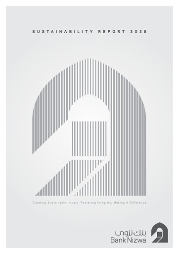 Thumbnail Bank Nizwa Sustainability Report 2025