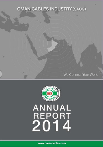 Thumbnail Oman Cables Industry Annual Report 2014