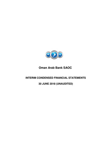 Thumbnail Oman Arab Bank Financial Statement 2018-h1