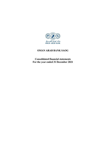Thumbnail Oman Arab Bank Financial Statement 2021
