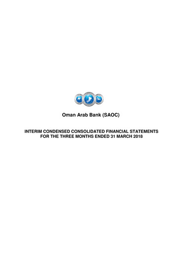 Thumbnail Oman Arab Bank Quarterly Report 2018-q1