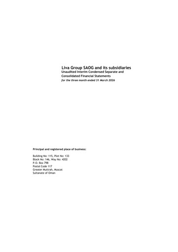 Thumbnail Liva Group Quarterly Report 2026-q1