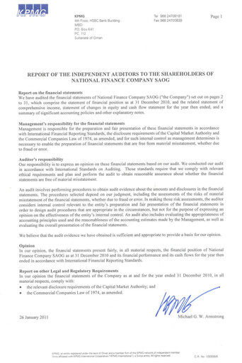 Thumbnail National Finance Financial Statement 2010