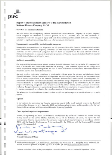 Thumbnail National Finance Financial Statement 2014