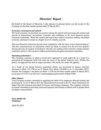 Vorschaubild National Finance Quartalsbericht 2013-q1