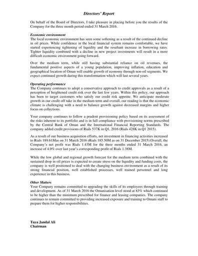 Vorschaubild National Finance Quartalsbericht 2016-q1