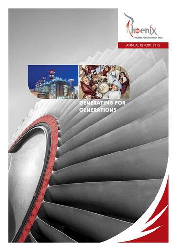 Thumbnail Phoenix Power Company Annual Report 2015