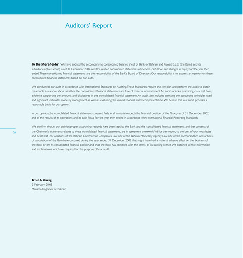 Vorschaubild Bank of Bahrain and Kuwait Jahresbericht 2002