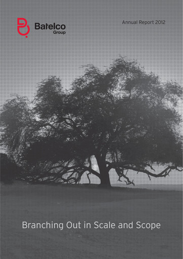 Miniature Batelco (Bahrain Telecommunication Company) Rapport annuel 2012