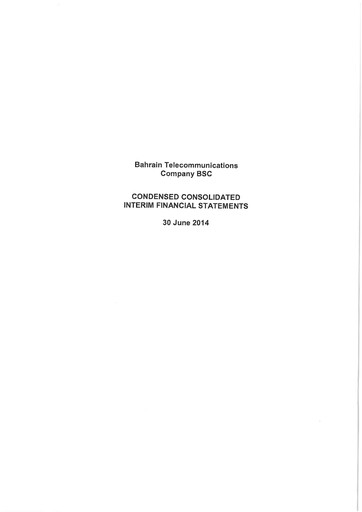 Thumbnail Batelco (Bahrain Telecommunication Company) Financial Statement 2014-h1