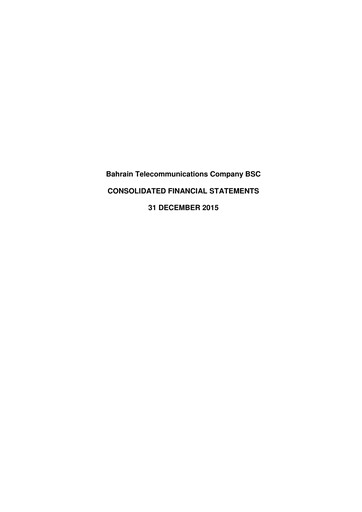 Thumbnail Batelco (Bahrain Telecommunication Company) Financial Statement 2015