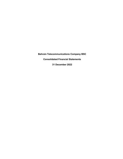 Thumbnail Batelco (Bahrain Telecommunication Company) Financial Statement 2022