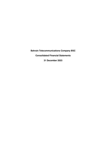 Thumbnail Batelco (Bahrain Telecommunication Company) Financial Statement 2023