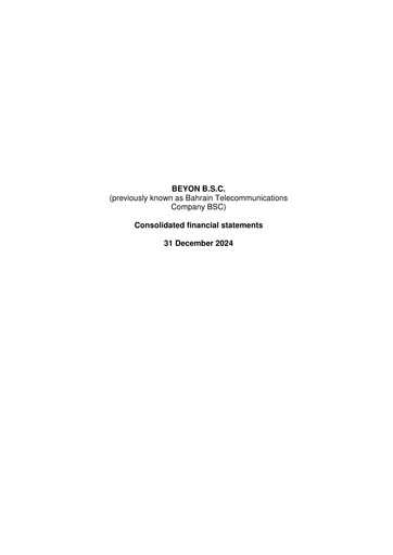 Thumbnail Batelco (Bahrain Telecommunication Company) Financial Statement 2024
