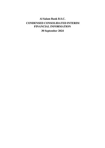 Thumbnail Al Salam Bank Financial Statement 2024-9m