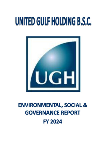 Vorschaubild United Gulf Holding Company ESG-Bericht 2024